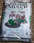bagged black mulch