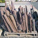 Irregular lilac flat stone