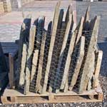 Irregular blue flat stone